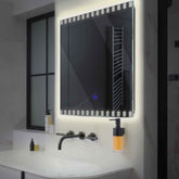 LED Spiegel Quadratisch | Touch-Schalter | Neutralweißes Licht - Reyze Seria Edge Model 6